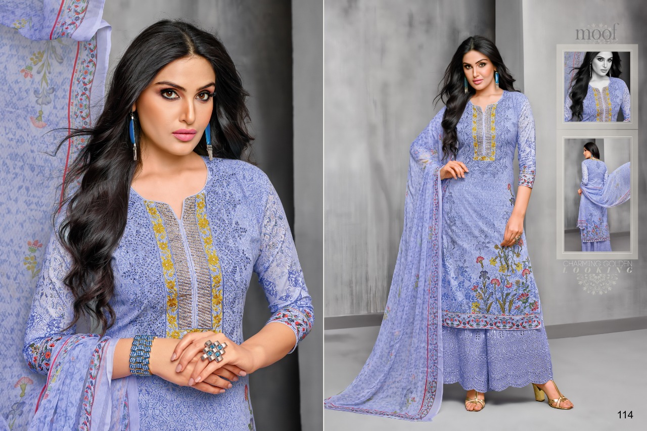 Mihira By Moof Fashion 108 To 115 Series Beautiful Suits Stylish Fancy Colorful Casual Wear & Ethnic Wear Collection Muslin Digital Printed Dresses At Wholesale Price