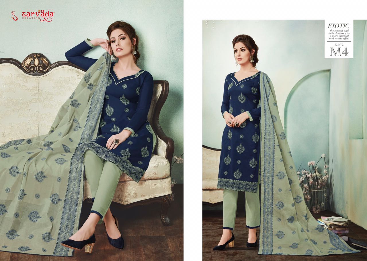 Mulmul By Sarvada Creation 1 To 12 Series Beautiful Suits Stylish Fancy Colorful Casual Wear & Ethnic Wear Cambric Cotton Lawn Dresses At Wholesale Price