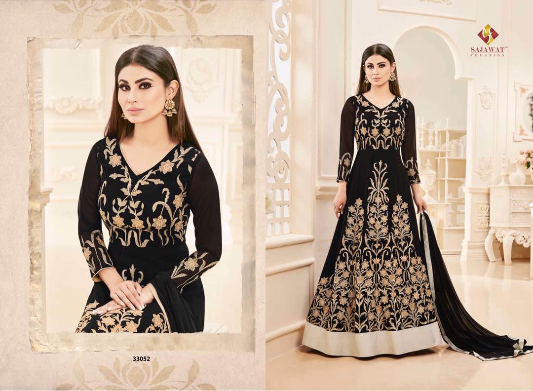 Nagin Vol-6 By Sajawat Creation 33052 Design Beautiful Anarkali Suits Designer Colorful Stylish Fancy Beautiful Party Wear & Occasional Wear Faux Georgette Dresses At Wholesale Price