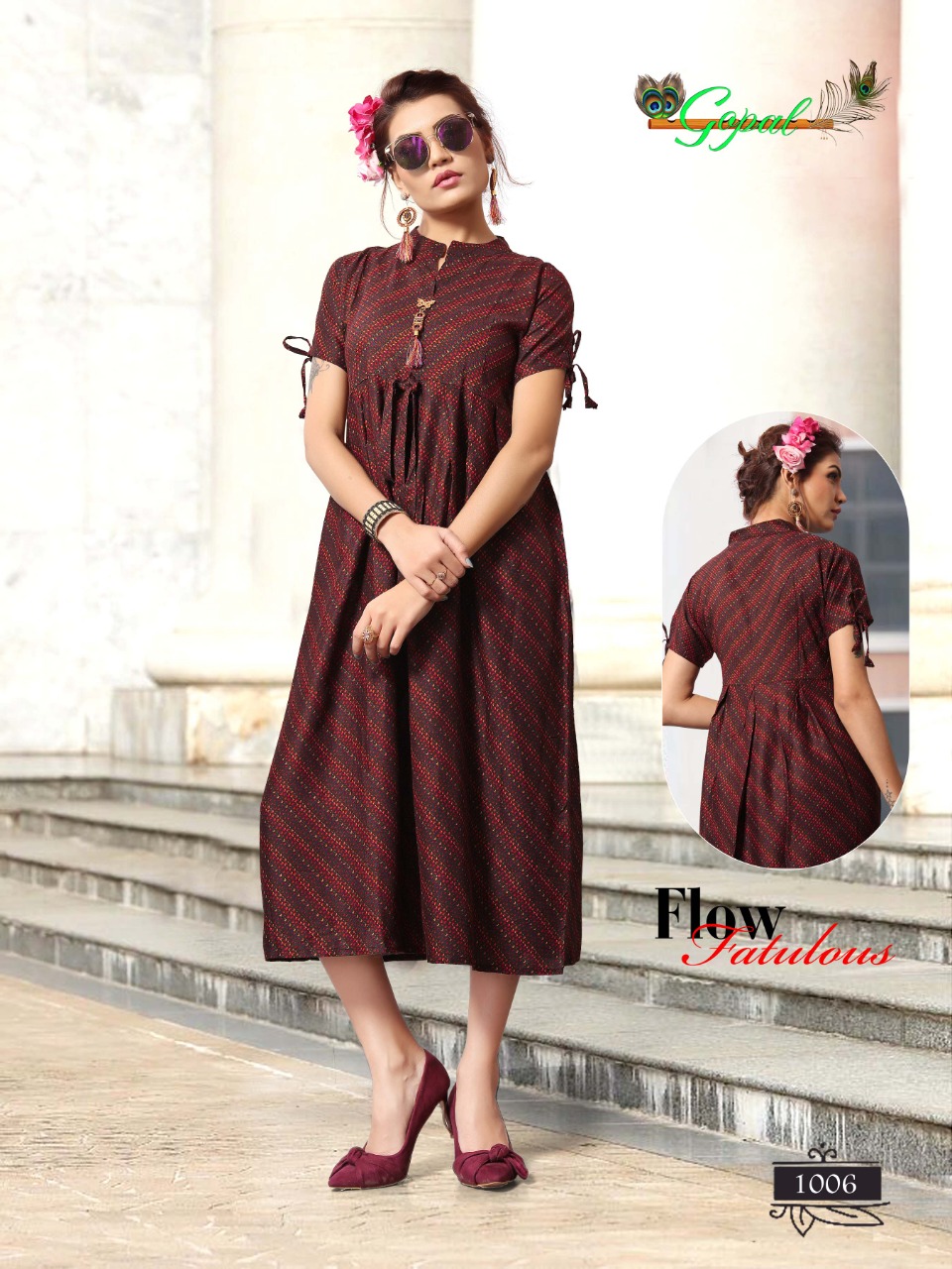 Pride By Gopal 1001 To 1008 Series Indian Traditional Wear Collection Beautiful Stylish Fancy Colorful Party Wear & Occasional Wear Rayon Kurtis At Wholesale Price