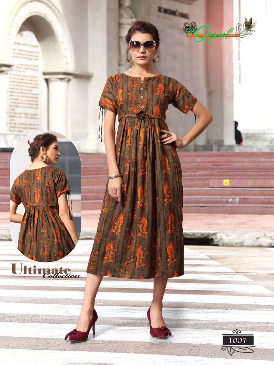 Pride By Gopal 1001 To 1008 Series Indian Traditional Wear Collection Beautiful Stylish Fancy Colorful Party Wear & Occasional Wear Rayon Kurtis At Wholesale Price