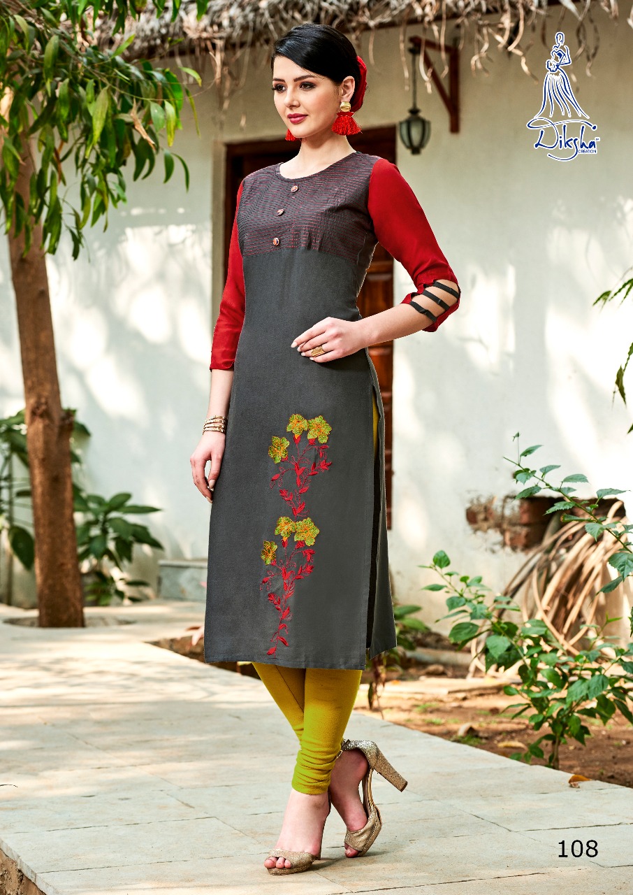 Raahi  Vol 1 By Diksha Fashion  101 To 1012 Series Beautiful Stylish Colorful Fancy Ethnic Wear & Casual Wear Rayo Kurtis At Wholesale Price