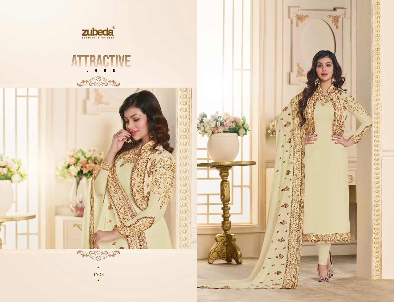 Rubab By Zubeda 1501 To 1505 Series Beautiful Suits Collection Stylish Fancy Colorful Party Wear & Occasional Wear Georgette Embroidered Dresses At Wholesale Price