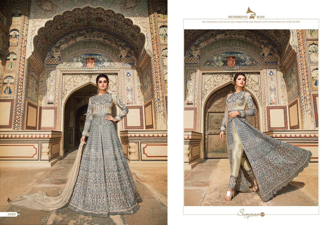 Saga By Sampann Nx 5301 To 5308 Series Anarkali Designer Beautiful Suits Colorful Stylish Fancy Casual Wear & Ethnic Wear Net/tafeta Dresses At Wholesale Price