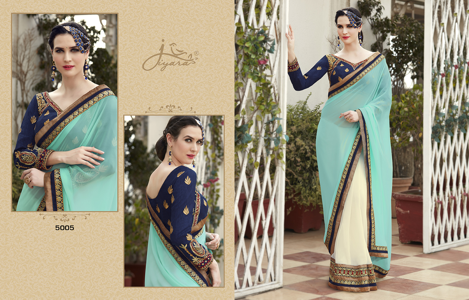 Silver Vol-1 By Gulzar 5001 To 5006 Series Designer Wedding Collection Beautiful Traditional Wear Colorful Stylish Fancy Party Wear & Occasional Wear Georgette Embroidered Sarees At Wholesale Price