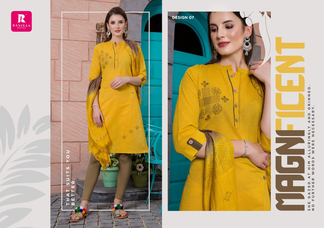 Swarupaa Vol-2 By Ranisa 01 To 08 Series Beautiful Stylish Fancy Colorful Casual Wear & Ethnic Wear Heavy South Cotton With Screen Print  Kurti With Fancy Duppta Kurtis At Wholesale Price
