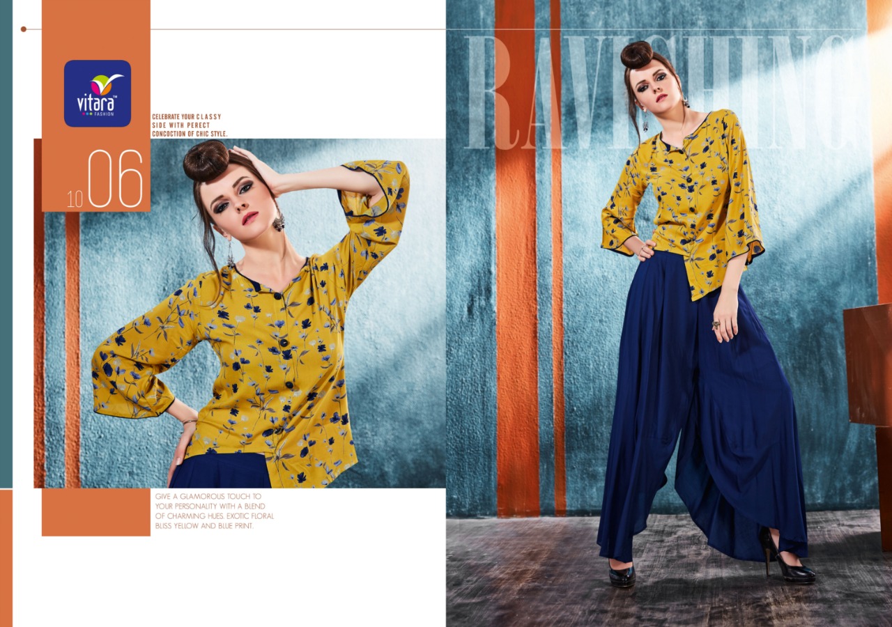 Westside By Vitara 1001 To 1007 Series Stylish Beautiful Fancy Colorful Casual Wear & Ethnic Wear Rayon & Linen Printed Kurtis At Wholesale Price