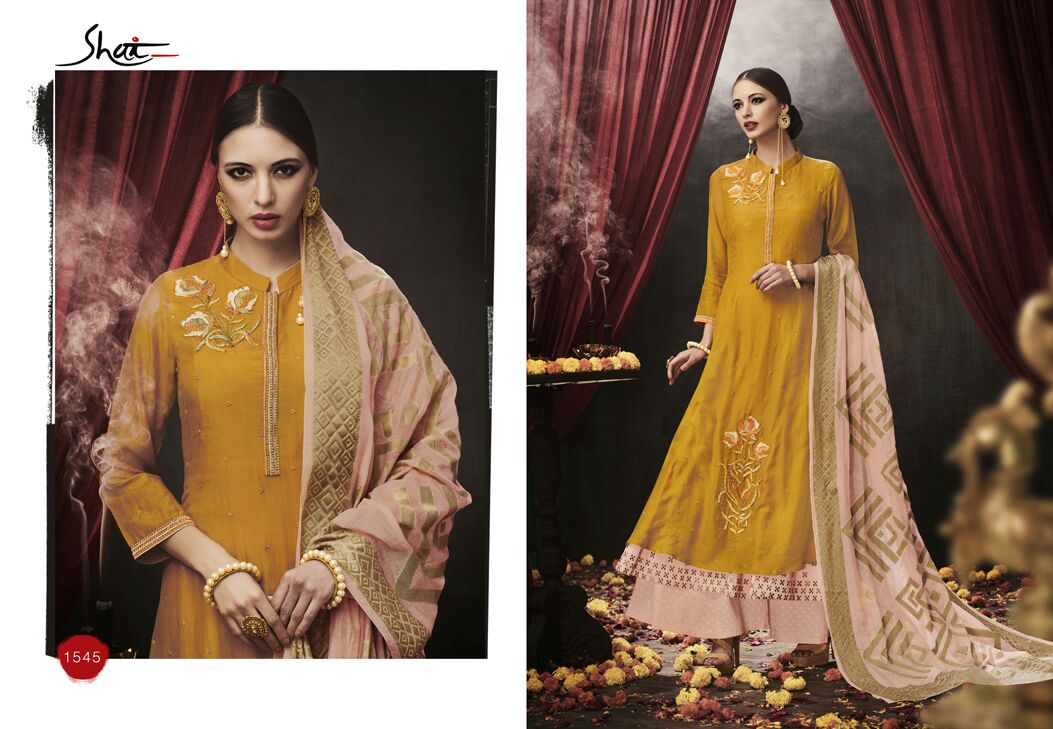 Aadhya By Shai 1541 To 1550 Series Designer Pakistani Suits Beautiful Stylish Colorful Fancy Party Wear & Occasional Wear Pure Silk Cotton Embroidered Dresses At Wholesale Price