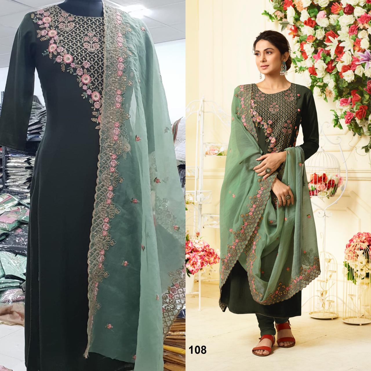 Sale Aafreen By Mugdha 108 To 115 Series Designer Suits Collection Beautiful Stylish Fancy Colorful Party Wear & Occasional Wear Muslin Silk Dresses At Wholesale Price