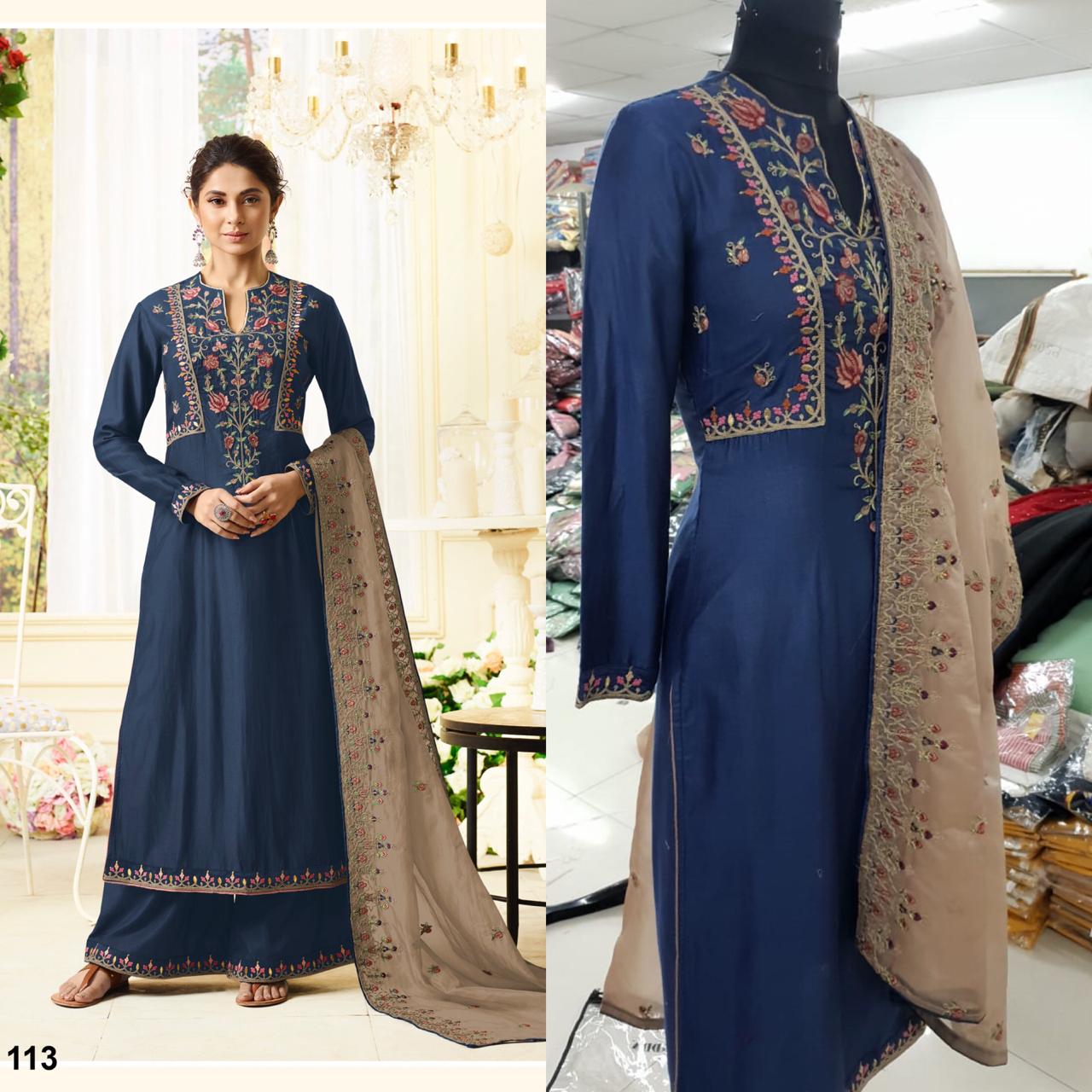 Sale Aafreen By Mugdha 108 To 115 Series Designer Suits Collection Beautiful Stylish Fancy Colorful Party Wear & Occasional Wear Muslin Silk Dresses At Wholesale Price