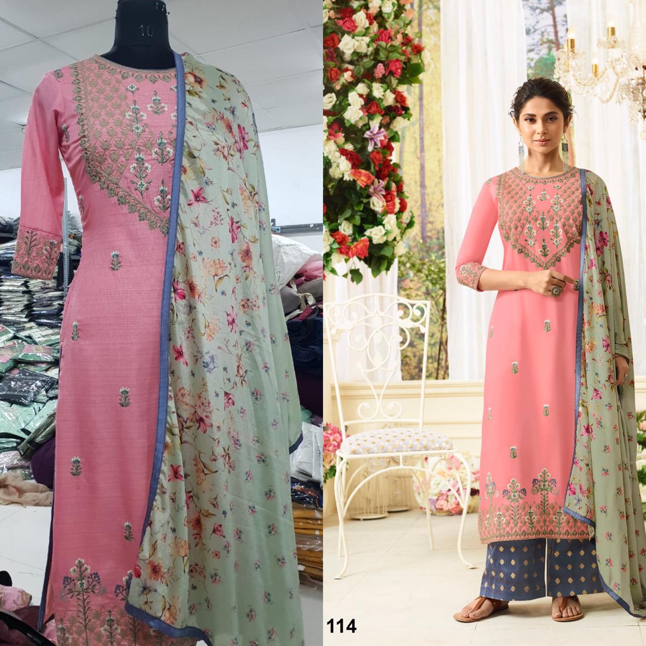 Sale Aafreen By Mugdha 108 To 115 Series Designer Suits Collection Beautiful Stylish Fancy Colorful Party Wear & Occasional Wear Muslin Silk Dresses At Wholesale Price