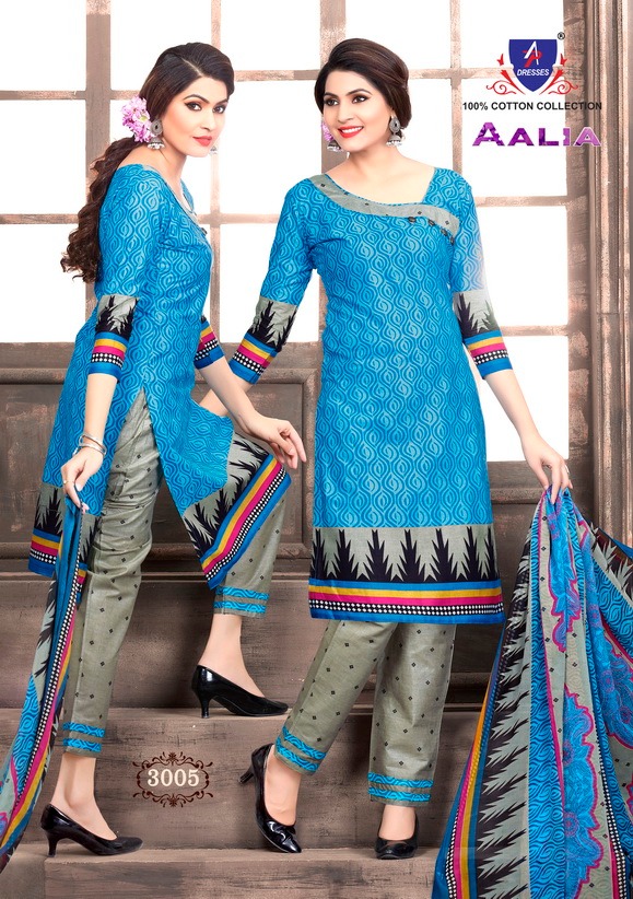 Aalia Vol-3 By Fashid Wholesale 3001 To 3010 Series Indian Traditional Wear Collection Beautiful Stylish Fancy Colorful Party Wear & Occasional Wear Cotton Printed Dress At Wholesale Price