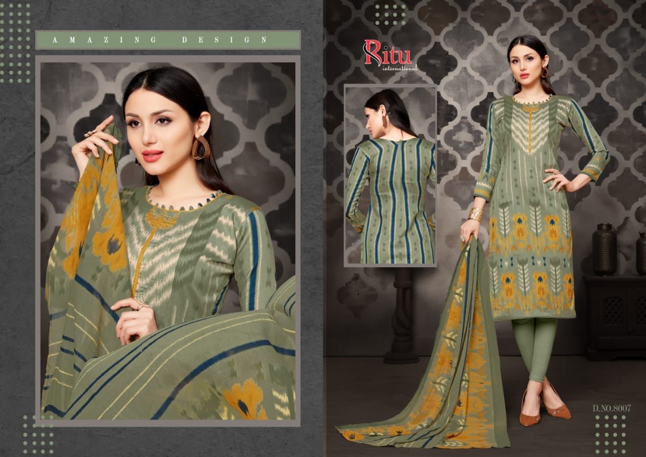 Aaliya Vol-4  By Ritu International 8001 To 8010 Series Indian Traditional Wear Collection Beautiful Stylish Fancy Colorful Party Wear & Occasional Wear Pure Jam Silk With Printed Dress At Wholesale Price