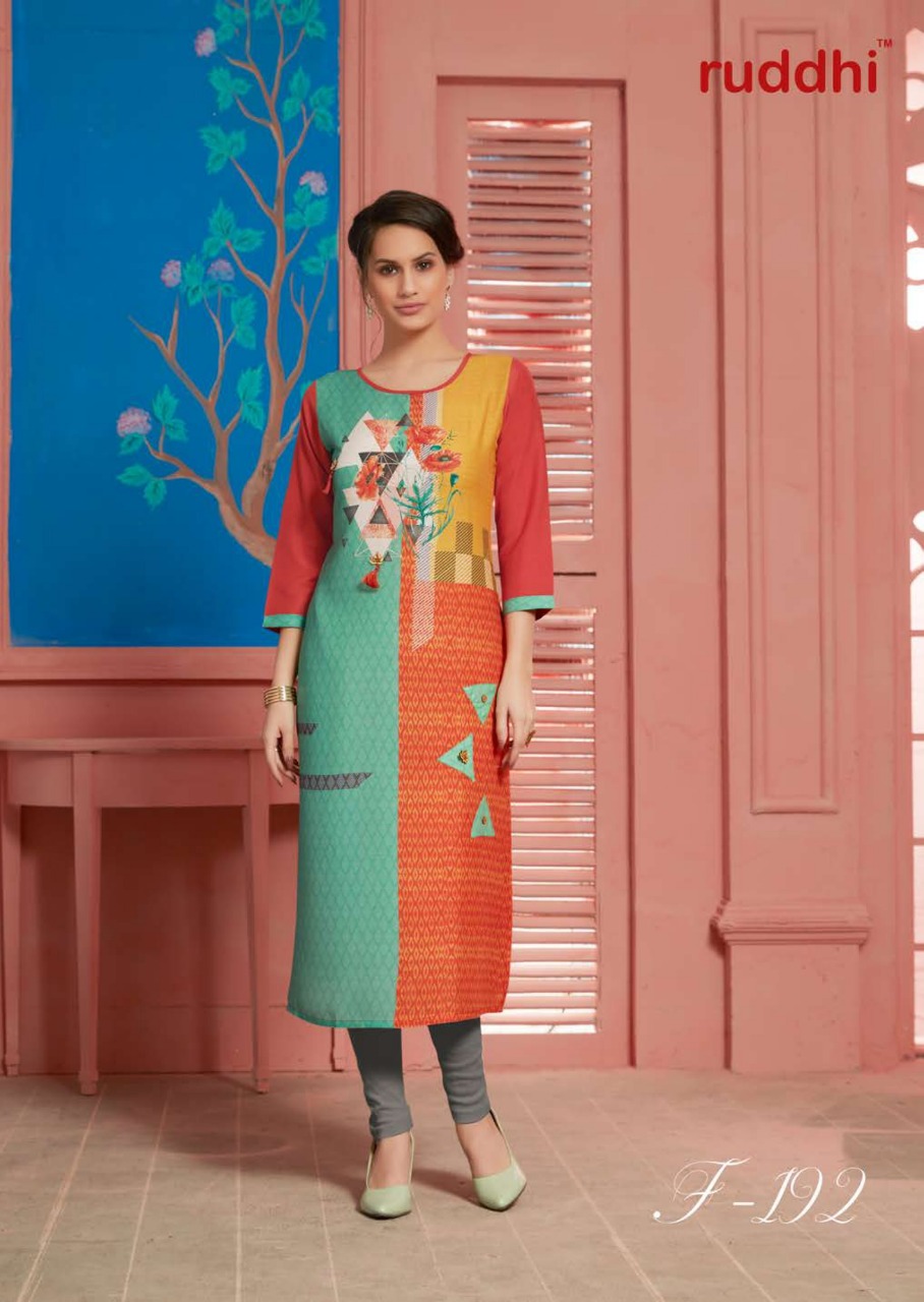 Aalya By Feminista 191 To 198 Series Beautiful Stylish Fancy Colorful Casual Wear & Ethnic Wear & Ready To Wear Muslin Kurtis At Wholesale Price