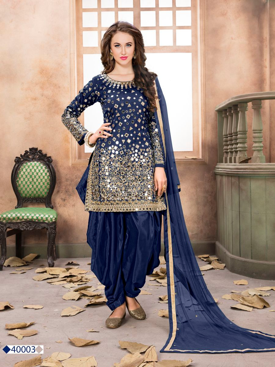 Aanaya 40000 Series By Twisha 40001 To 40008 Series Patiyala Suits Designer Wedding Collection Party Wear & Occasional Wear Tafeta Silk Dresses At Wholesale Price