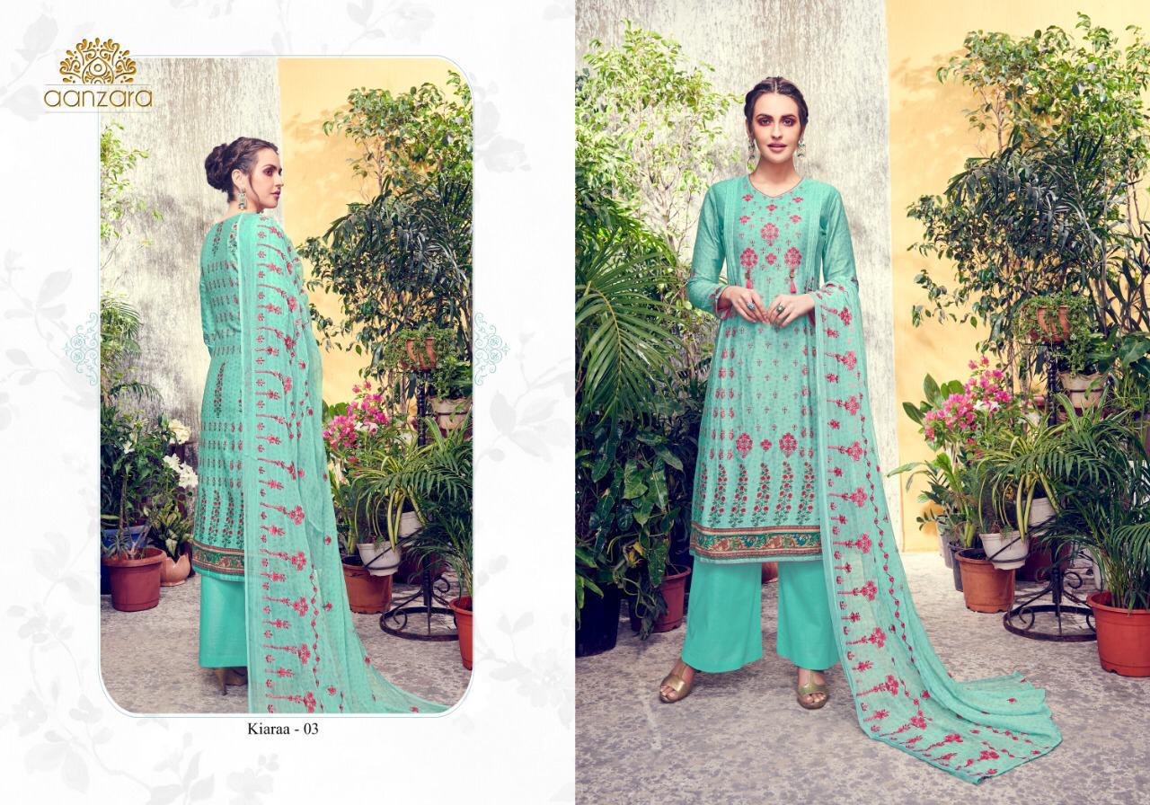 Aanzara By Acme Weaves 01 To 06 Series Indian Traditional Wear Collection Beautiful Stylish Fancy Colorful Party Wear & Occasional Wear Cotton Satin Embroidered Dress At Wholesale Price