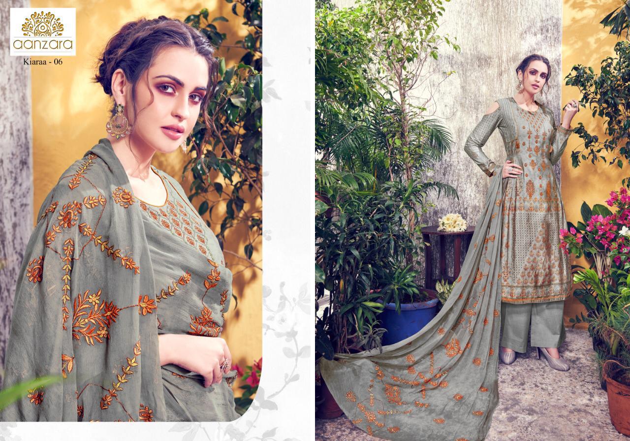 Aanzara By Acme Weaves 01 To 06 Series Indian Traditional Wear Collection Beautiful Stylish Fancy Colorful Party Wear & Occasional Wear Cotton Satin Embroidered Dress At Wholesale Price