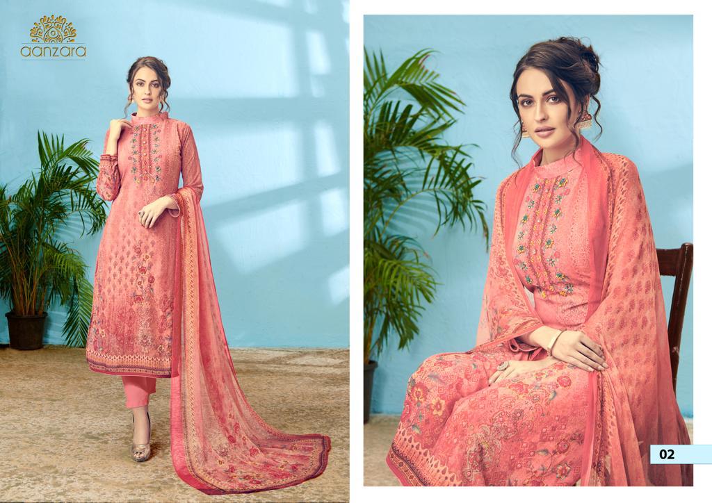 Aanzara Meher By Acme Weaves 01 To 06 Series Indian Traditional Wear Collection Beautiful Stylish Fancy Colorful Party Wear & Occasional Wear Georgette Embroidered Dress At Wholesale Price