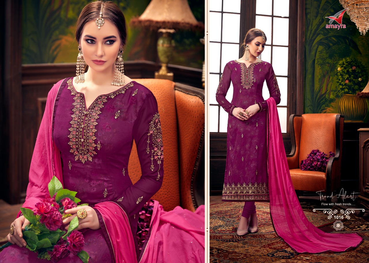 Aayesha Vol-2 By Amayra Fashion 1009 To 1016 Series Designer Sharara Suits Beautiful Stylish Fancy Colorful Party Wear & Ethnic Wear Georgette Embroidered Dresses At Wholesale Price
