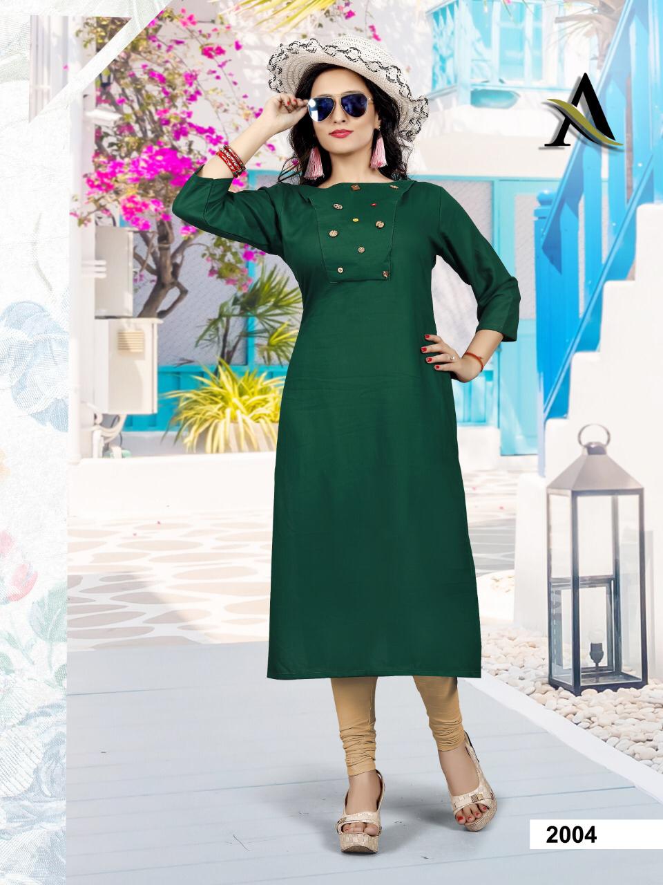 Aayna Vol-2 By Aayna 2001 To 2005 Series Beautiful Colorful Stylish Fancy Casual Wear & Ethnic Wear & Ready To Wear Rayon Kurtis At Wholesale Price