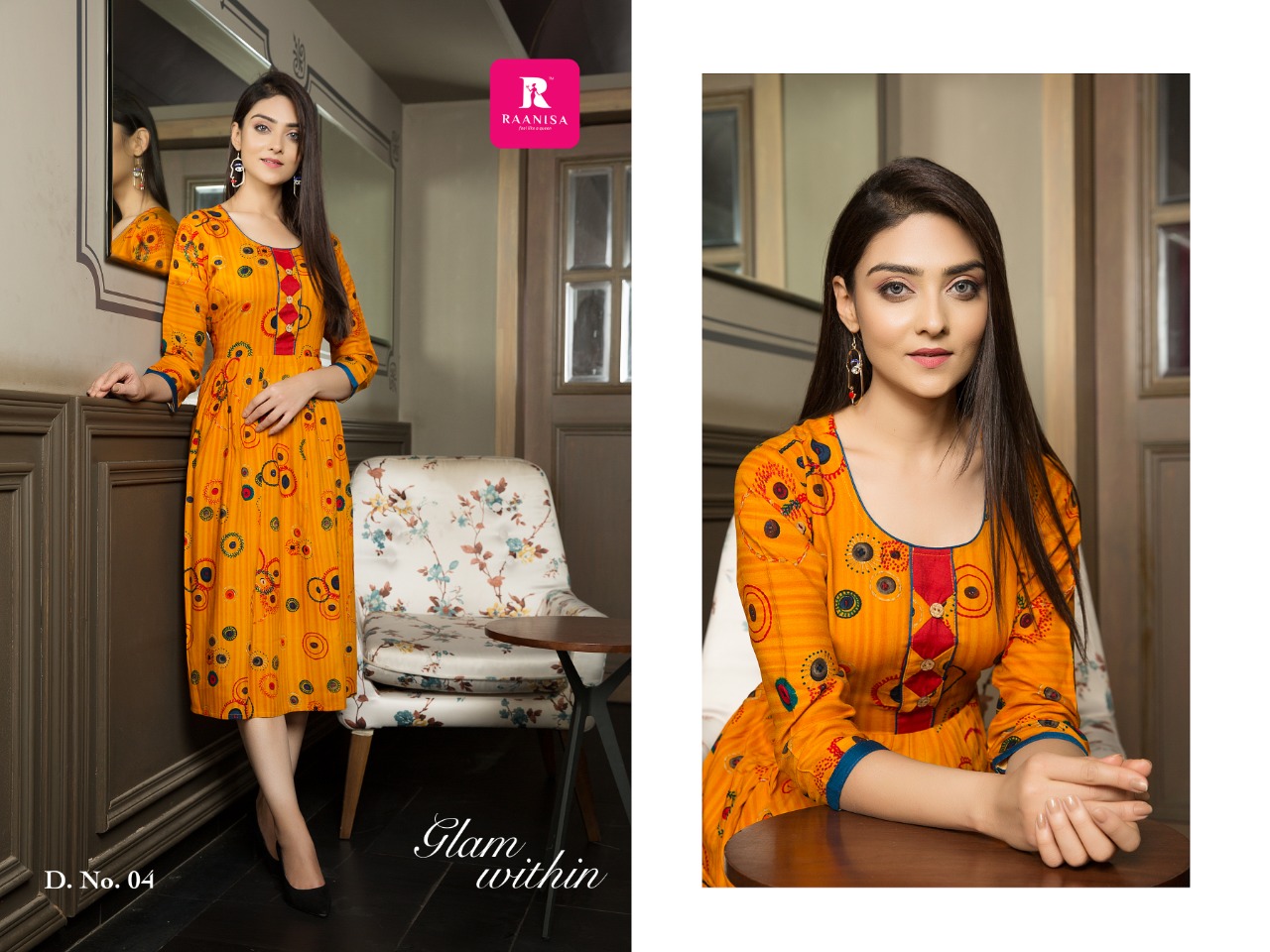 Adhishakti Vol1 By Ranisa 01 To 08 Series Beautiful Colorful Stylish Fancy Casual Wear & Ethnic Wear & Ready To Wear Rayon Print Kurtis At Wholesale Price