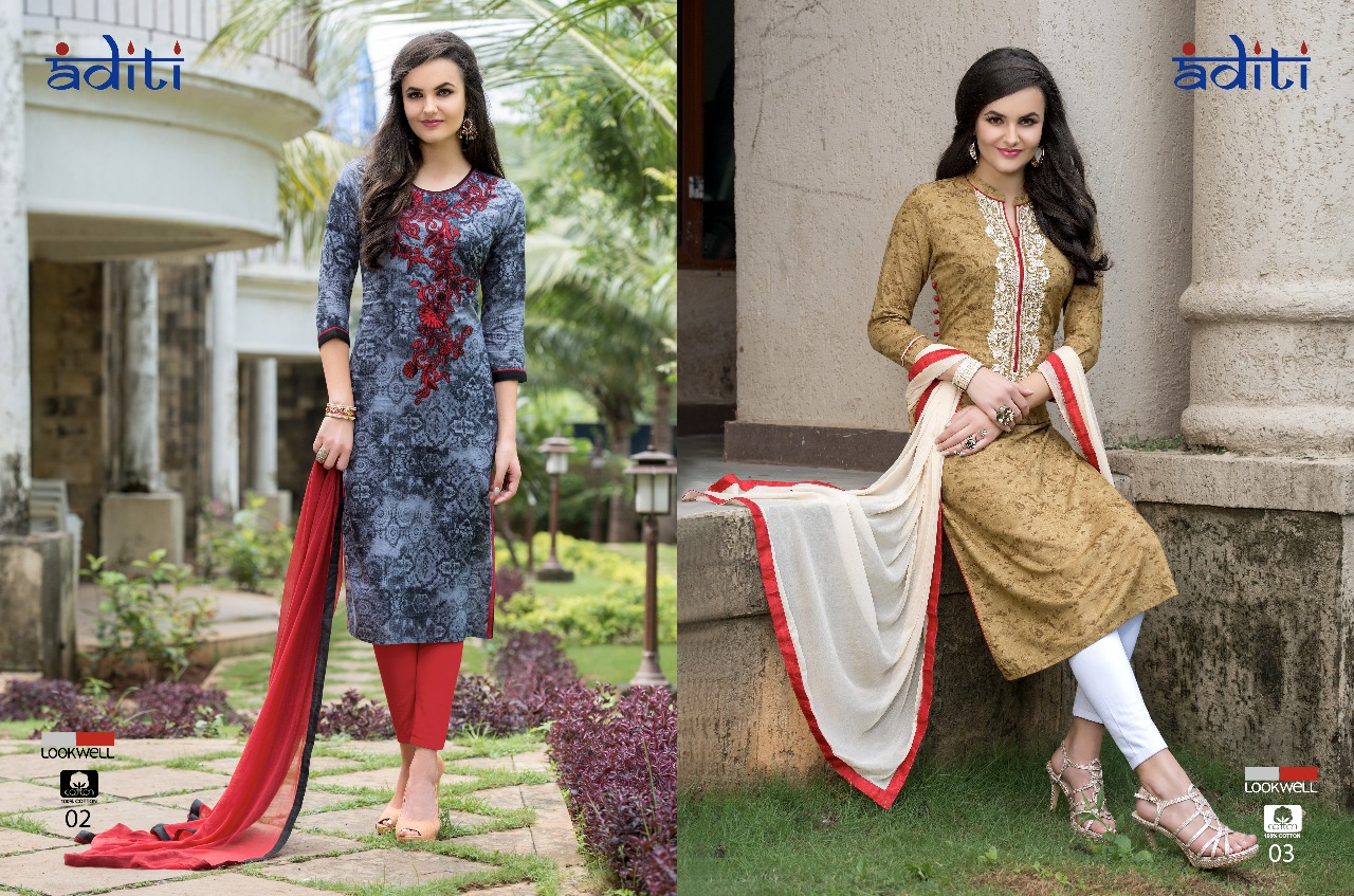 Aditi By Lookwell 01 To 06 Series Pakistani Suits Beautiful Stylish Fancy Colorful Designer Party Wear & Ethnic Wear Pure Cotton Dresses At Wholesale Price