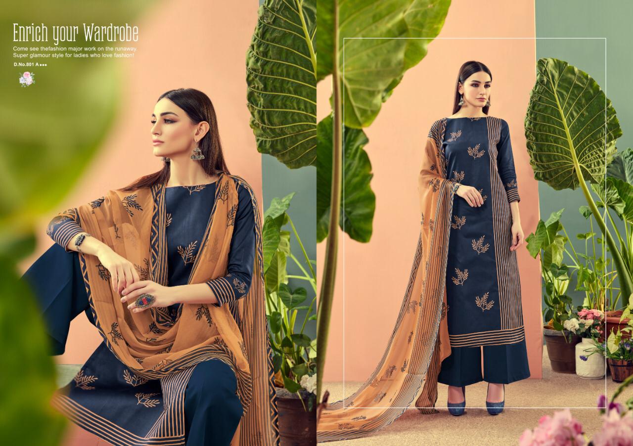 Afsana Vol-8 By Ankit Textile 801-a To 805-b Series Indian Traditional Wear Collection Beautiful Stylish Fancy Colorful Party Wear & Wear Jam Cotton Satin Digital Print Dress At Wholesale Price