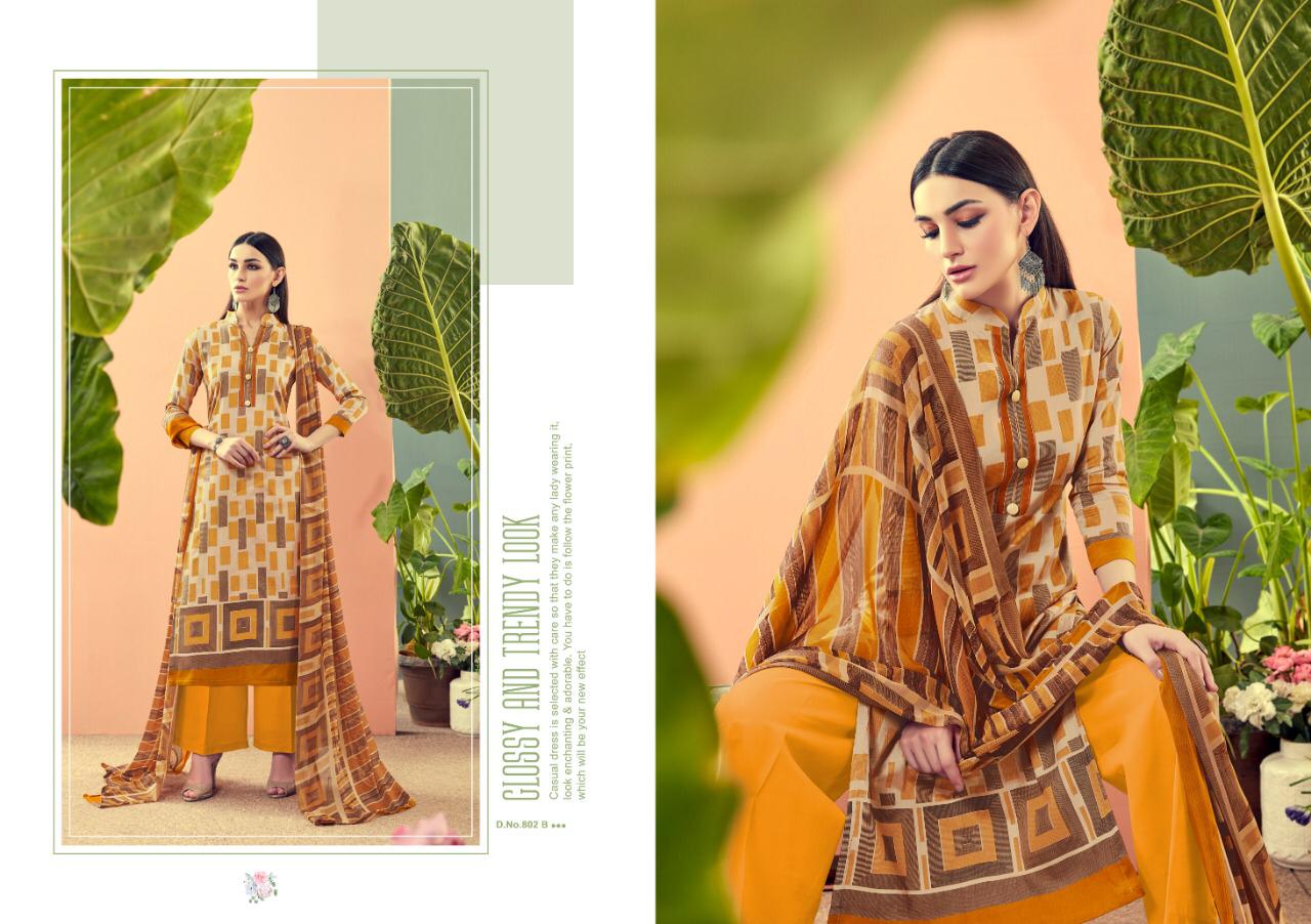 Afsana Vol-8 By Ankit Textile 801-a To 805-b Series Indian Traditional Wear Collection Beautiful Stylish Fancy Colorful Party Wear & Wear Jam Cotton Satin Digital Print Dress At Wholesale Price