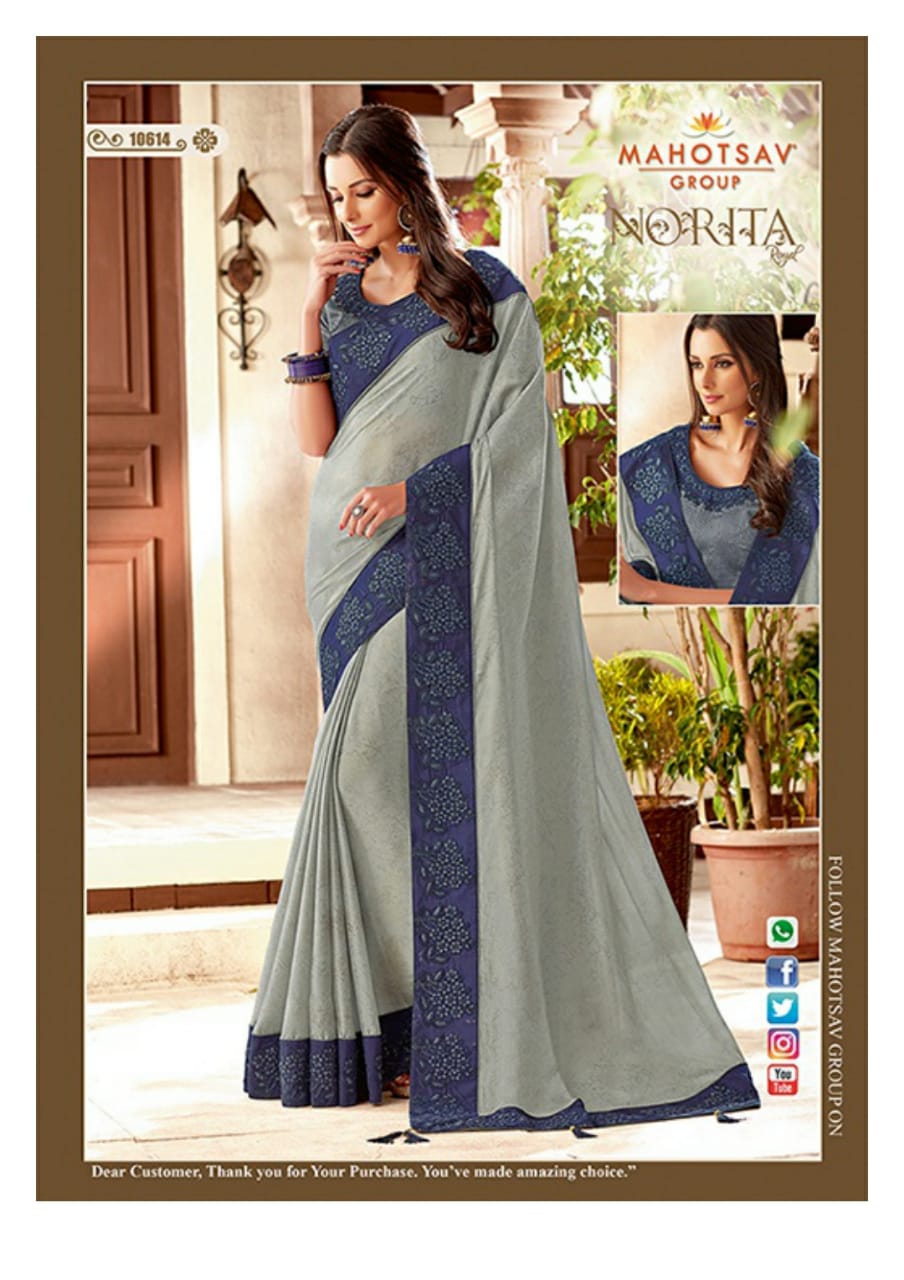 Alankrita By Mahotsav Creation Indian Designer Traditional Wear Collection Beautiful Stylish Fancy Colorful Party Wear & Occasional Wear Fancy Embroidered Sarees At Wholesale Price