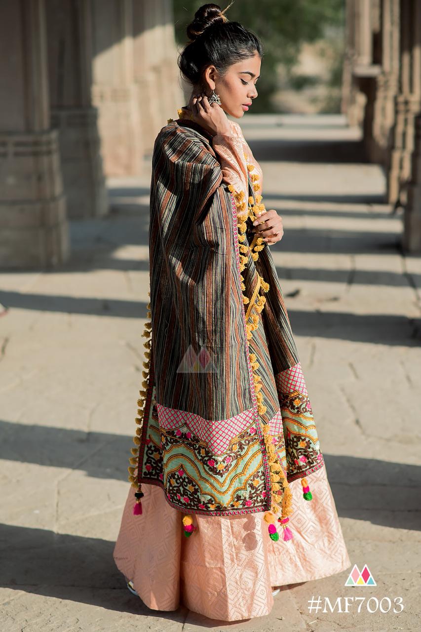 Albeli By Mesmora 7001 To 7014 Series Beautiful Stylish Fancy Designer Party Wear & Ethnic Wear & Ready To Wear Khadi Cotton Dupatta At Wholesale Price