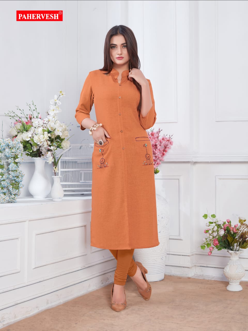 Albeli Vol-1 By Pahervesh Beautiful Designer Colorful Stylish Fancy Casual Wear & Ethnic Wear & Ready To Wear Fancy Cotton Kurtis At Wholesale Price