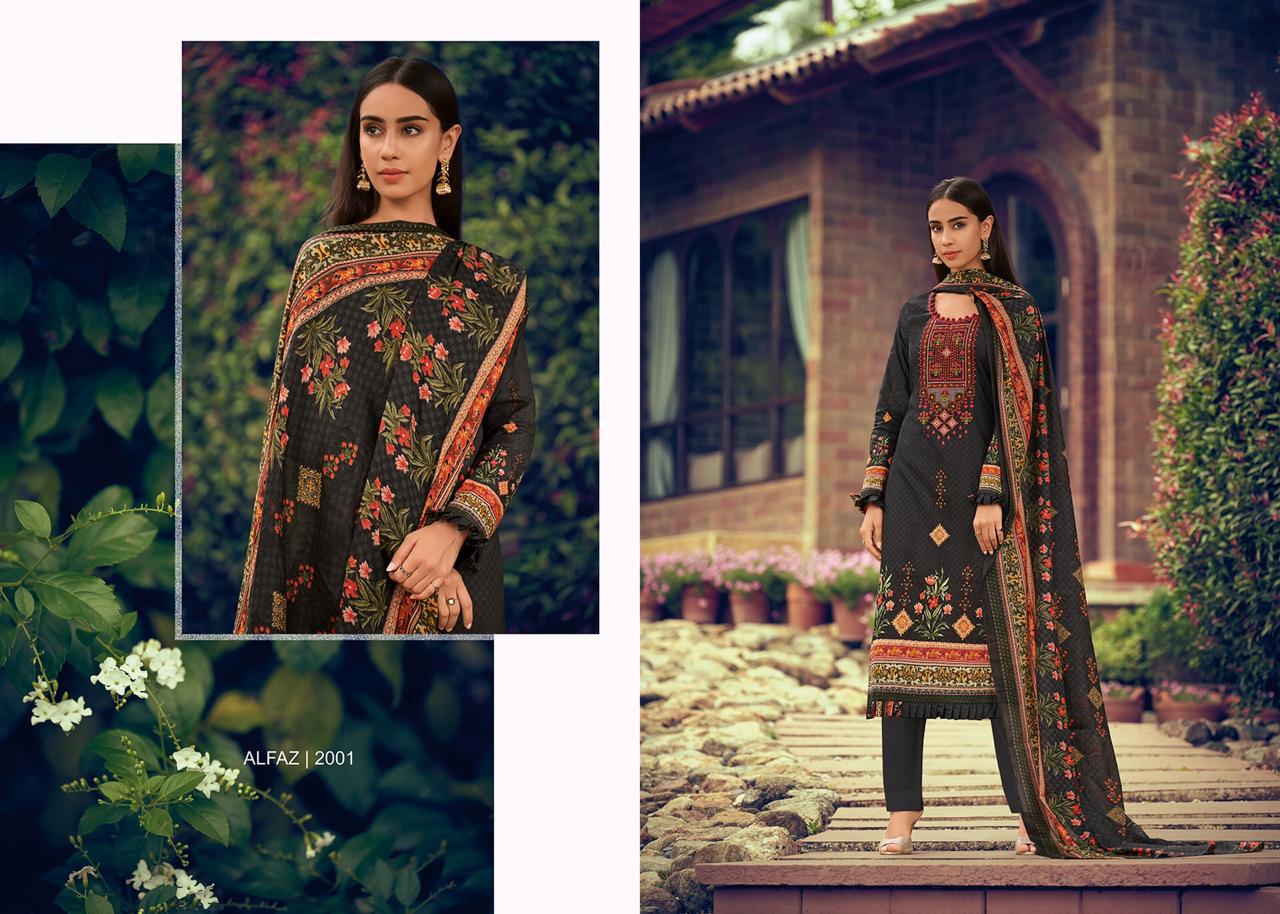 Alfaz By House Of Lawn 2001 To 2010 Series Beautiful Stylish Fancy Colorful Casual Wear & Ethnic Wear Superior Glace Cotton Digital Print With Embroidery Dresses At Wholesale Price