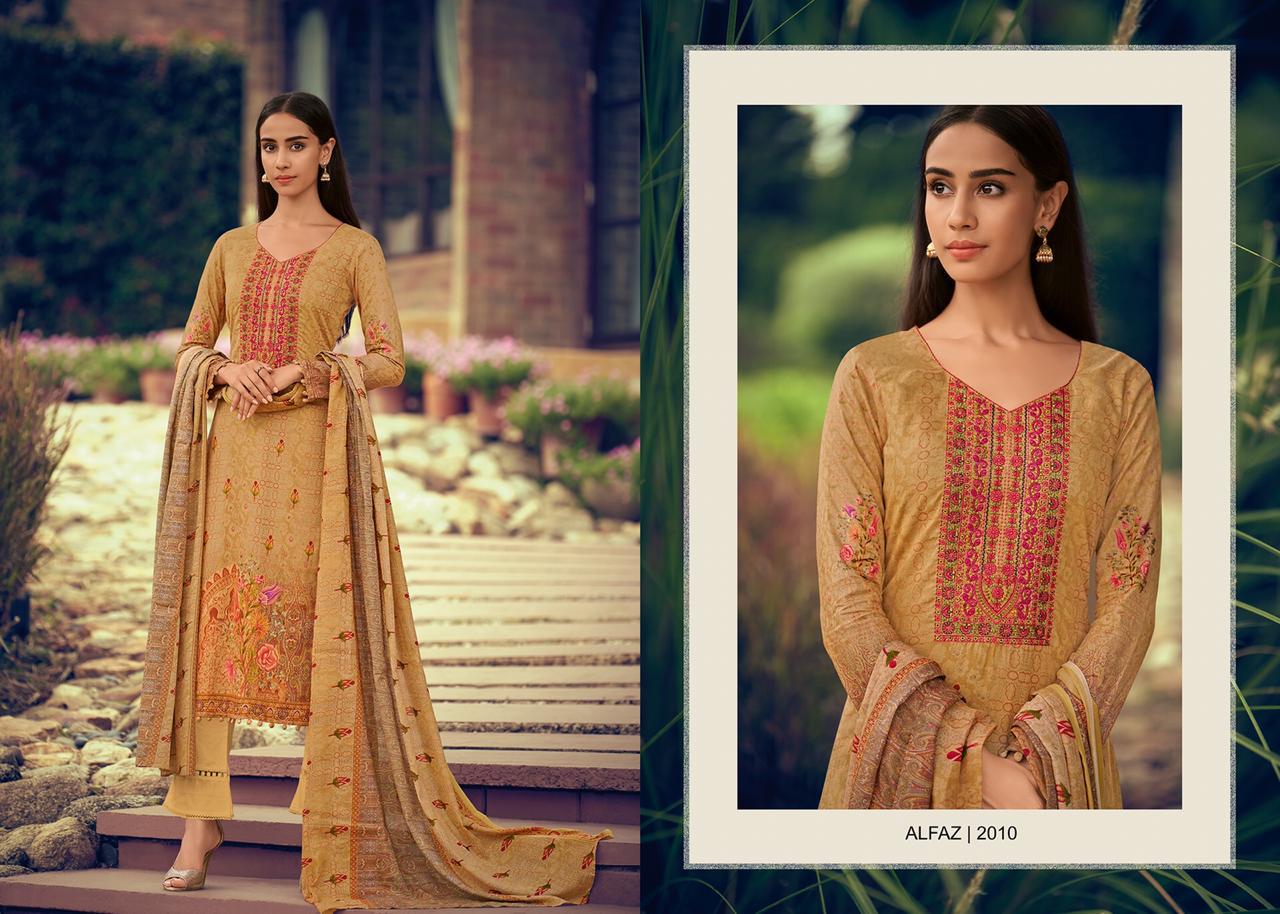Alfaz By House Of Lawn 2001 To 2010 Series Beautiful Stylish Fancy Colorful Casual Wear & Ethnic Wear Superior Glace Cotton Digital Print With Embroidery Dresses At Wholesale Price