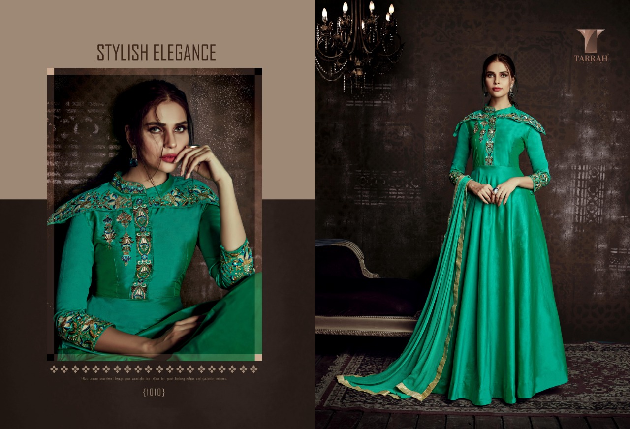 Alinaa Vol-2 By Tarrah Fashion 1009 To 1016 Series Designer Bridal Wear Collection Beautiful Stylish Fancy Colorful Party Wear & Occasional Wear Tapeta Silk Dresses/ Gowns At Wholesale Price