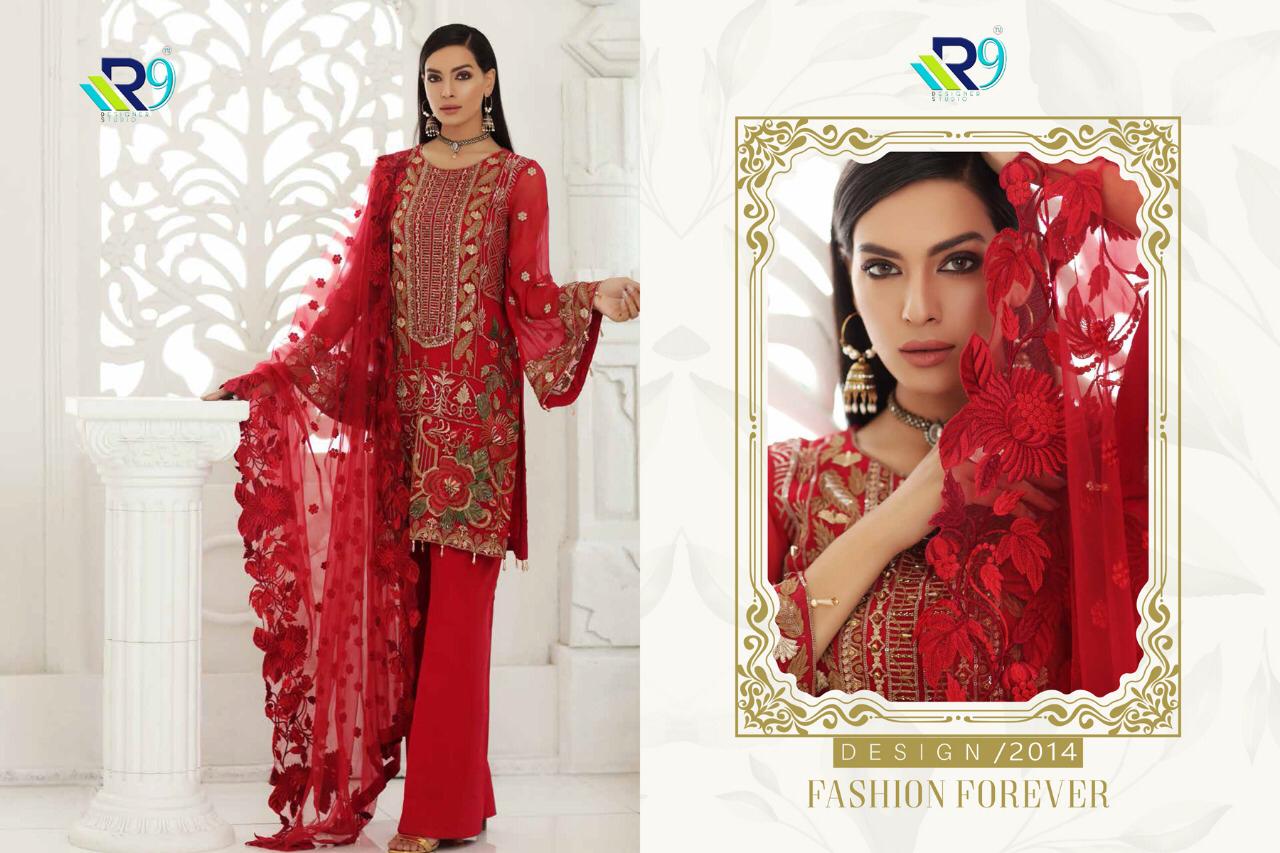 Amaya By R9 2013 To 2016  Series Beautiful Pakistani Suits Stylish Fancy Colorful Party Wear & Ethnic Wear Collection Georgette Embroidered Dresses At Wholesale Price