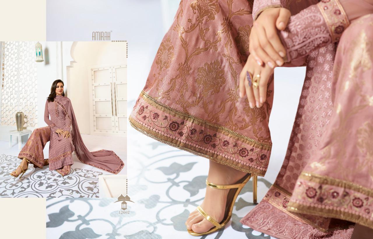 Amirah Vol-28 By Amirah 12061 To 12066 Series Sharara Suits Stylish Beautiful Colourful Printed & Embroidered Party Wear & Occasional Wear Faux Georgette With Embroidery Dresses At Wholesale Price