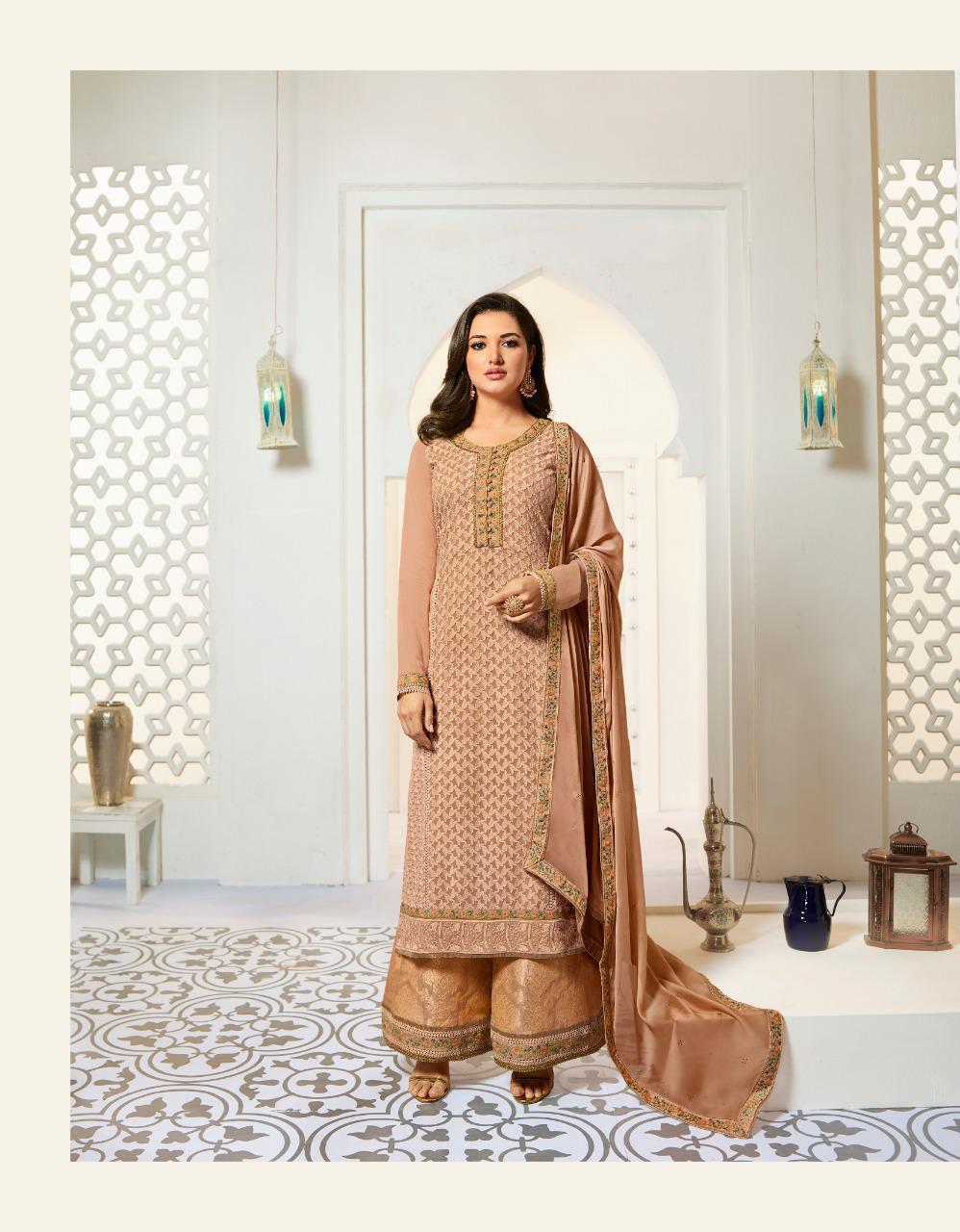 Amirah Vol-28 By Amirah 12061 To 12066 Series Sharara Suits Stylish Beautiful Colourful Printed & Embroidered Party Wear & Occasional Wear Faux Georgette With Embroidery Dresses At Wholesale Price
