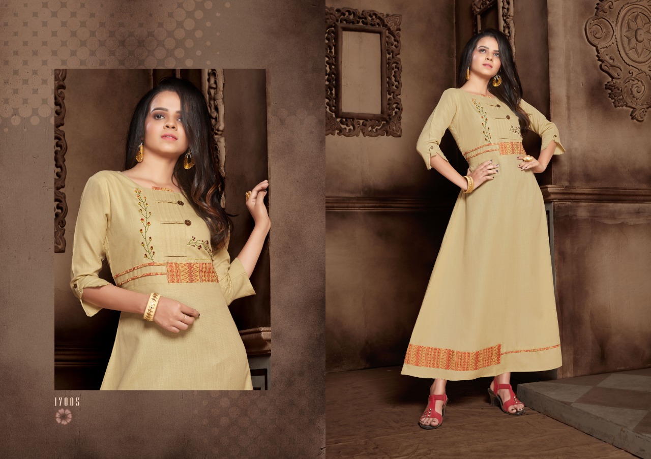Amisa Chapter-2 By Kaamiri 17001 To 17007 Series Stylish Fancy Beautiful Colorful Casual Wear & Ethnic Wear Cotton Slub Print Kurtis At Wholesale Price