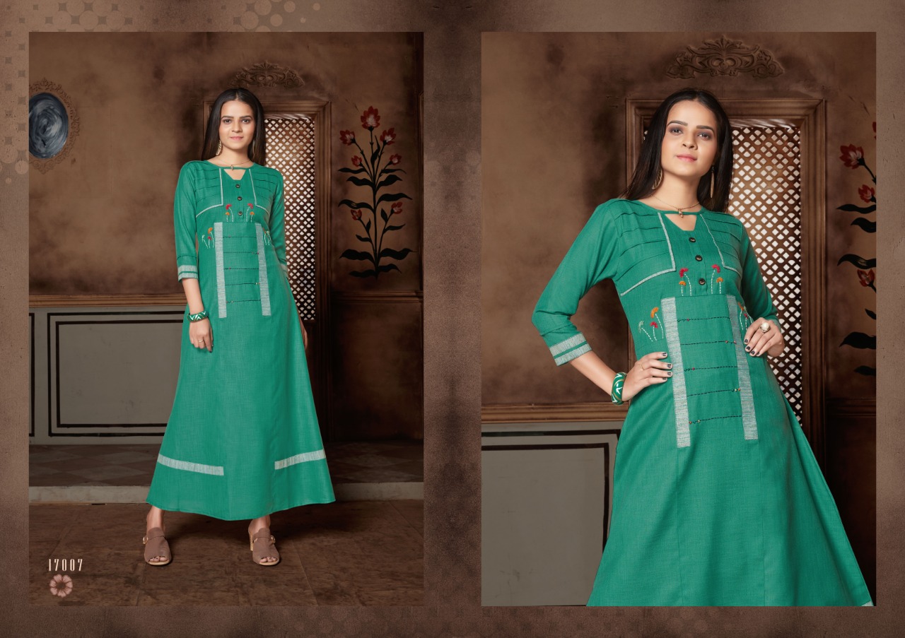 Amisa Chapter-2 By Kaamiri 17001 To 17007 Series Stylish Fancy Beautiful Colorful Casual Wear & Ethnic Wear Cotton Slub Print Kurtis At Wholesale Price