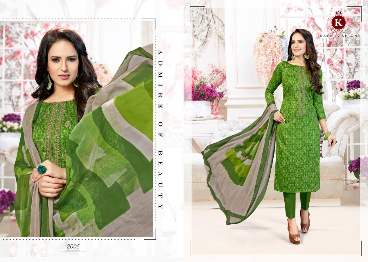 Amore Vol-2 By Kala Fashion 2001 To 2006 Series Beautiful Suits Collection Beautiful Stylish Fancy Colorful Casual Wear & Ethnic Wear Pure Jam Satin Print With Embroidery Dresses At Wholesale Price    Download Image Zip