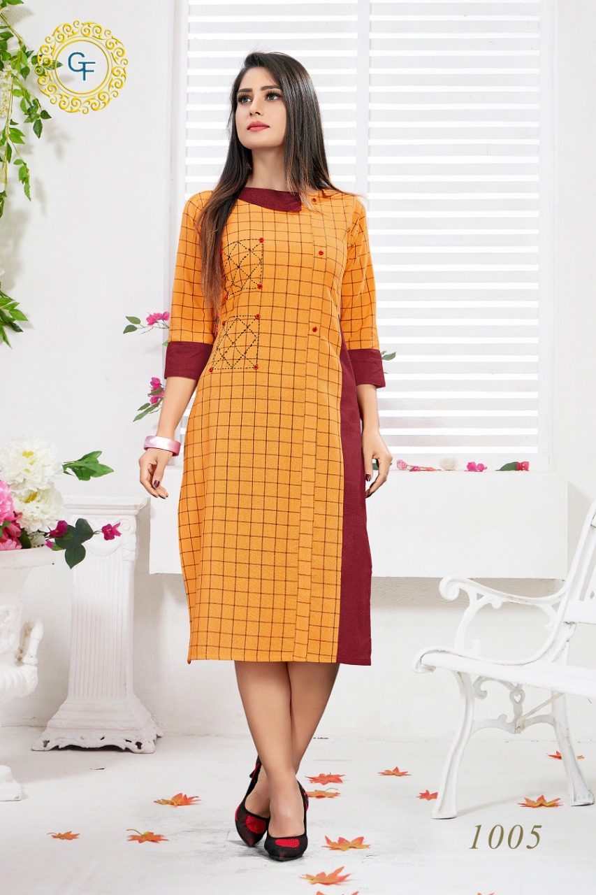 Ananya By Gopinath Fashion 1001 To 1006  Series Stylish Fancy Beautiful Colorful Casual Wear & Ethnic Wear Cotton Printed Kurtis At Wholesale Price