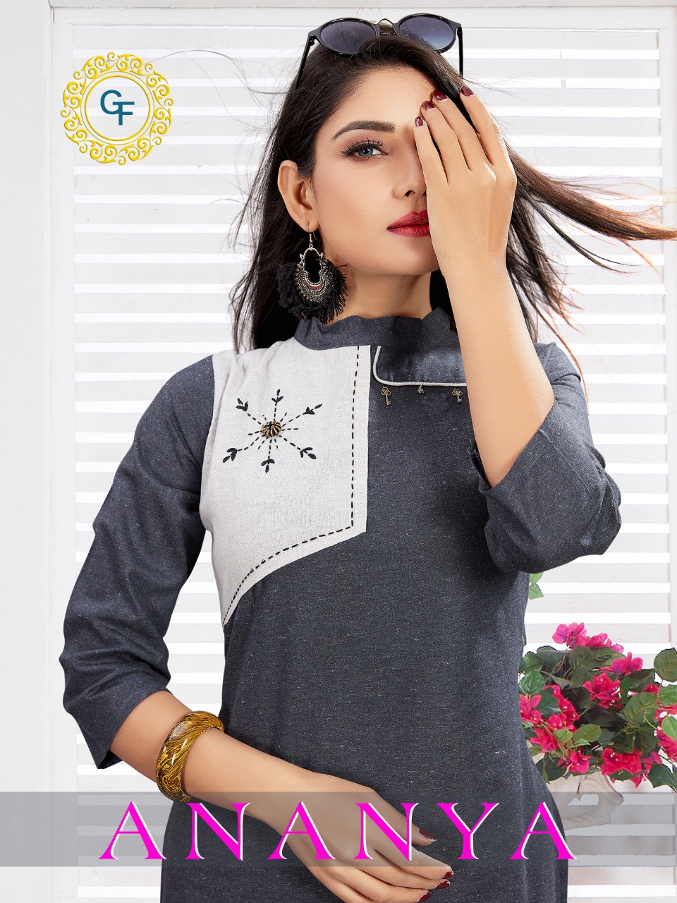 Ananya By Gopinath Fashion 1001 To 1006  Series Stylish Fancy Beautiful Colorful Casual Wear & Ethnic Wear Cotton Printed Kurtis At Wholesale Price