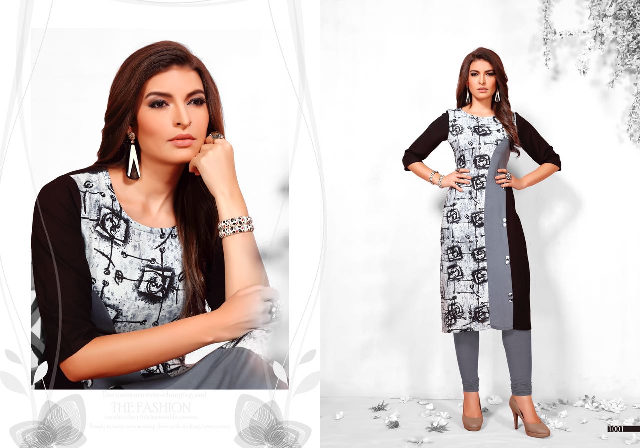 Anasha By Shubh Nx 1001 To 1009 Series Beautiful Stylish Fancy Colorful Casual Wear & Ethnic Wear Rayon Printed Kurtis At Wholesale Price