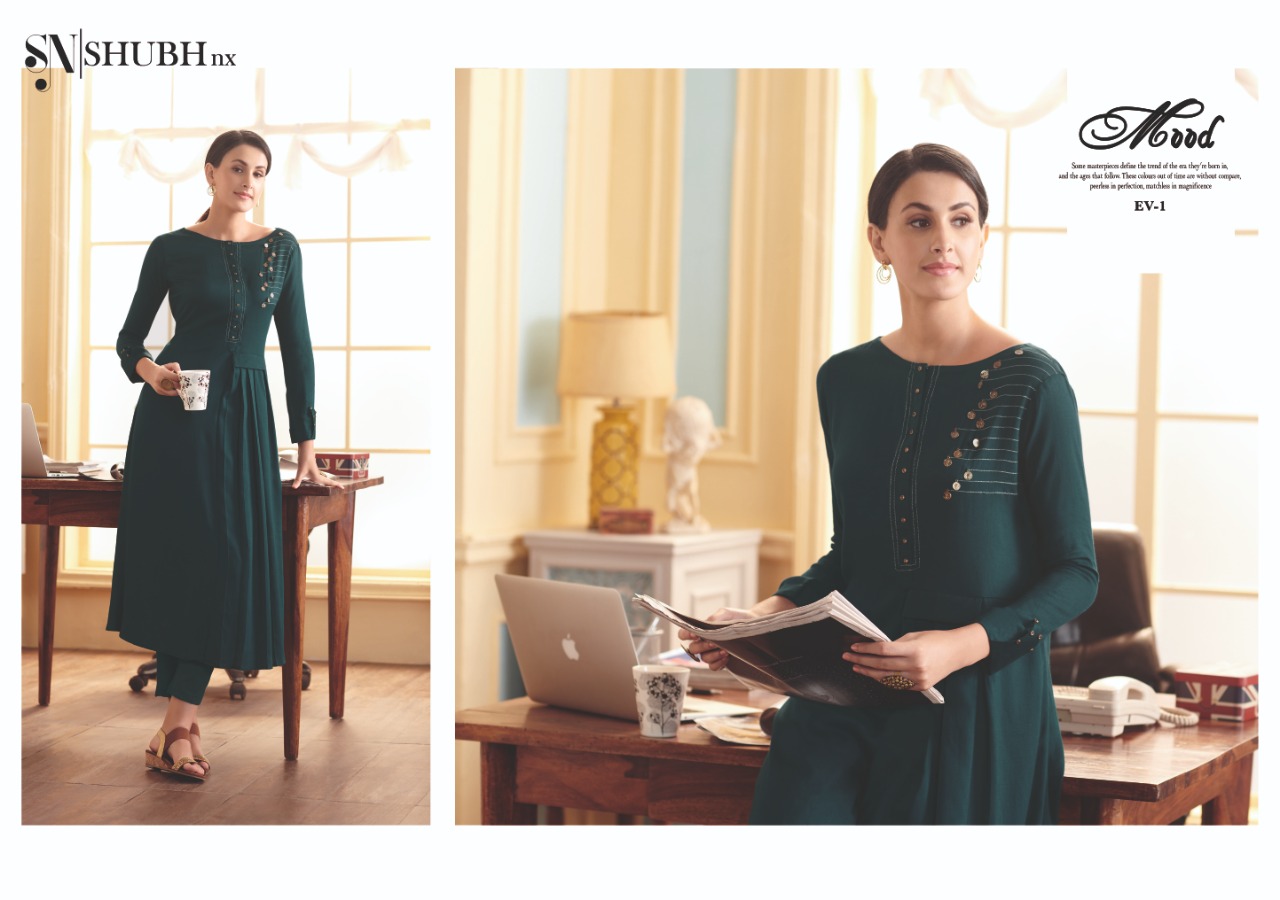 Andy Vol-1 By Shubh Nx 1 To 6 Series Stylish Fancy Beautiful Colorful Casual Wear & Ethnic Wear Rayon Printed Kurtis At Wholesale Price