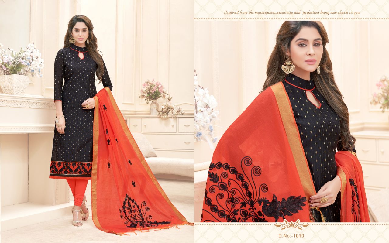 Angel By Shri Mahavir Fashion 1001 To 1012 Series Beautiful Stylish Fancy Colorful Party Wear & Ethnic Wear Modal Butti With Pintex Dresses At Wholesale Price