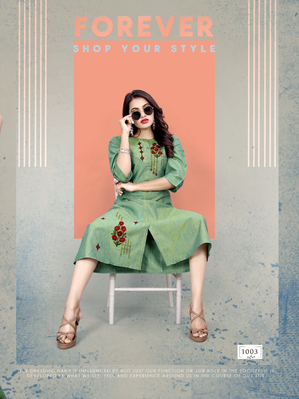 Anguri By Mithoodi 1001 To 1006  Series Stylish Fancy Beautiful Colorful Casual Wear & Ethnic Wear Cotton Linen Slub With Embroidery Kurtis At Wholesale Price