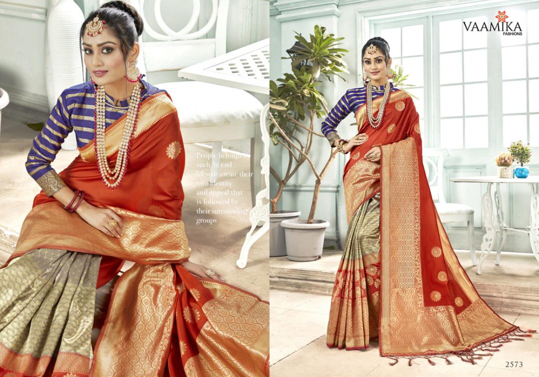 Anisha Silk By Vaamika Fashion 2571 To 2576 Series Designer Beautiful Wedding Collection Colorful Fancy Party Wear & Occasional Wear Silk Sarees At Wholesale Price