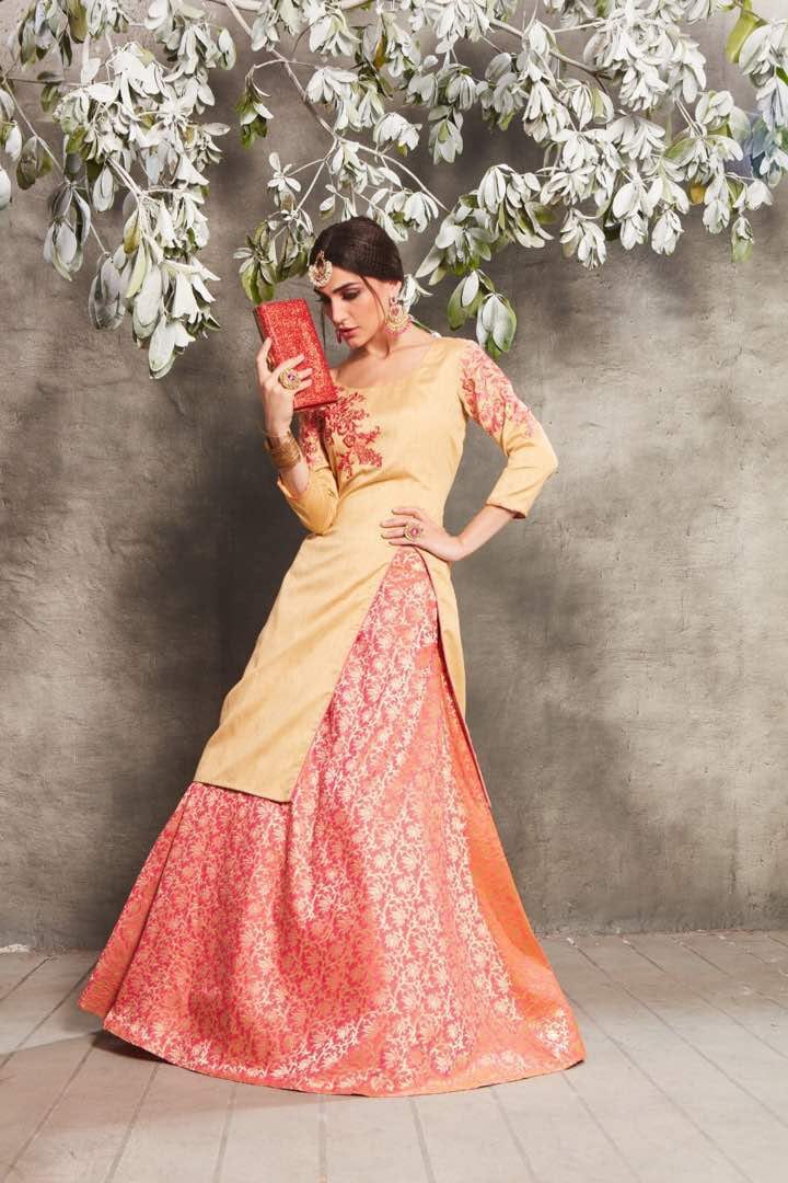 Antra By Shubh Nx 01 To 08 Series Beautiful Stylish Colorful Fancy Party Wear & Ethnic Wear & Ready To Wear Bangalori Kurtis With Lehengas At Wholesale Price