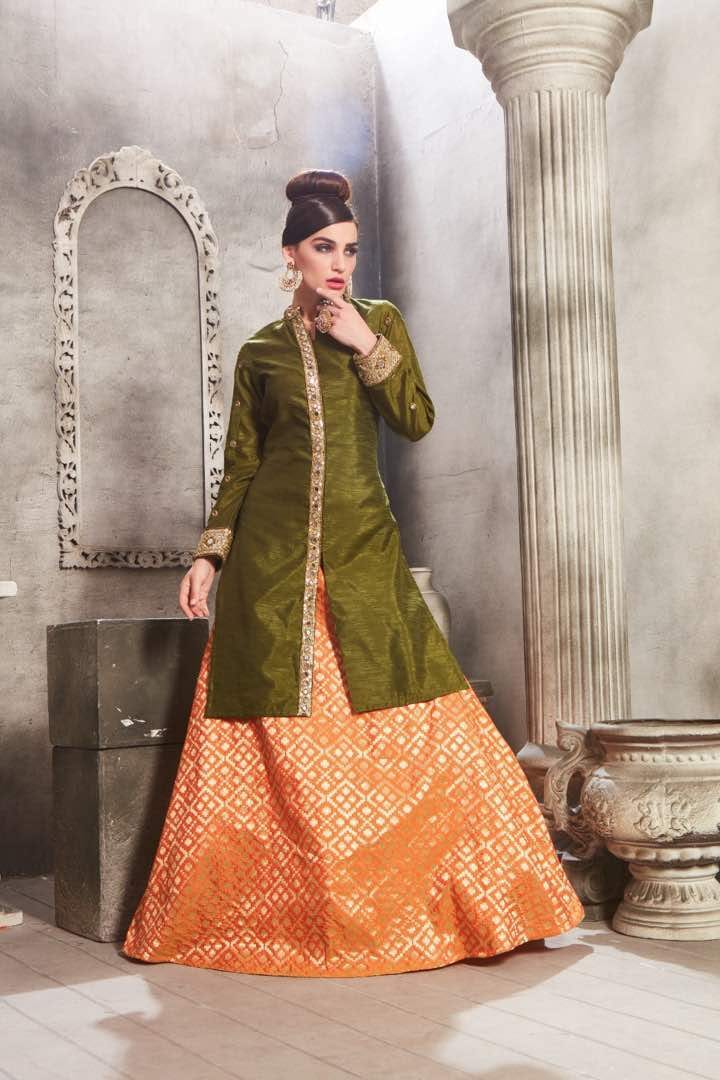 Antra By Shubh Nx 01 To 08 Series Beautiful Stylish Colorful Fancy Party Wear & Ethnic Wear & Ready To Wear Bangalori Kurtis With Lehengas At Wholesale Price