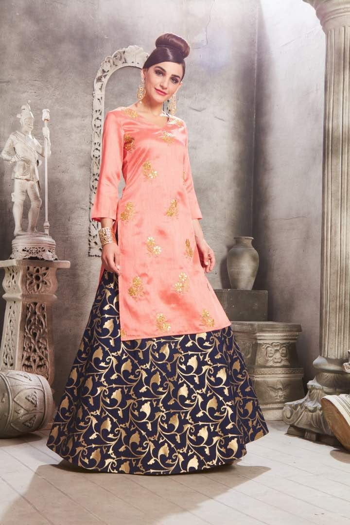 Antra By Shubh Nx 01 To 08 Series Beautiful Stylish Colorful Fancy Party Wear & Ethnic Wear & Ready To Wear Bangalori Kurtis With Lehengas At Wholesale Price